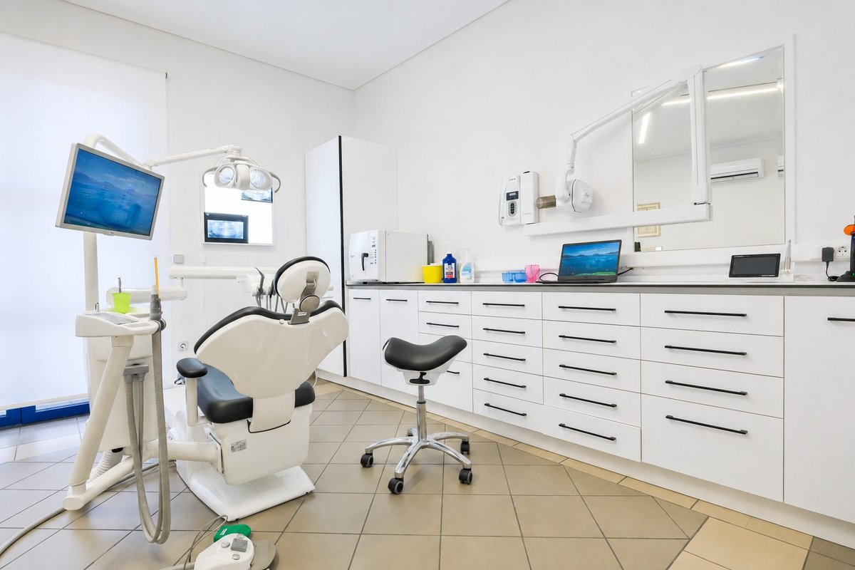 Dental chair at Platana clinic